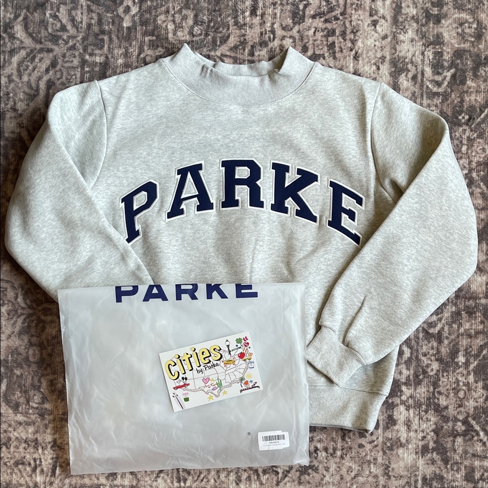 New! Gray/Navy PARKE Sweatshirt